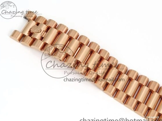 Brown 40 on DayDate Steel Dial Crystal 228235 904L President Bracelet VR3255 ARF 0225